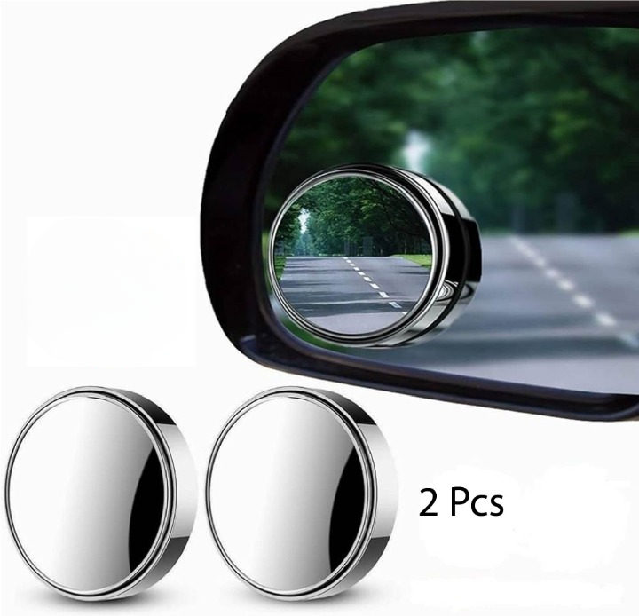 2pcs Round Blind Spot Mirrors – Enhanced Rear And Side View Visibility