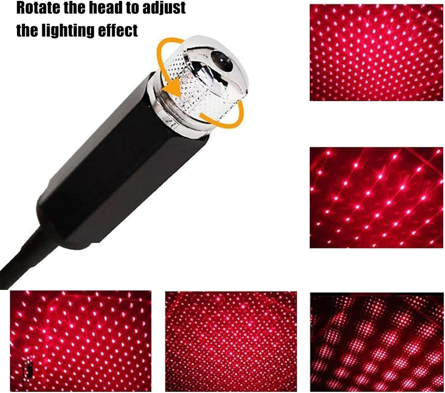 Universal LED Car Roof Star Night Lights