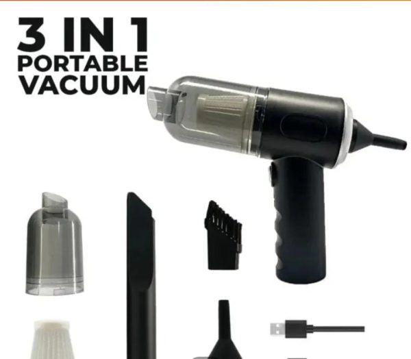 3 in 1 Portable Vacuum Cleaner | Remove Dust Easily Anywhere
