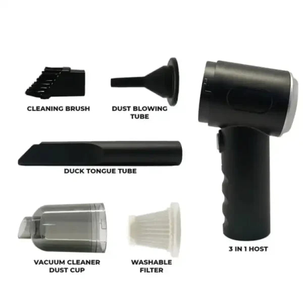 3 in 1 Portable Vacuum Cleaner | Remove Dust Easily Anywhere
