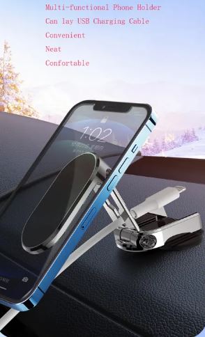 Folding Car Mobile Phone Bracket Base Strong Magnetic Suction 360 Holder