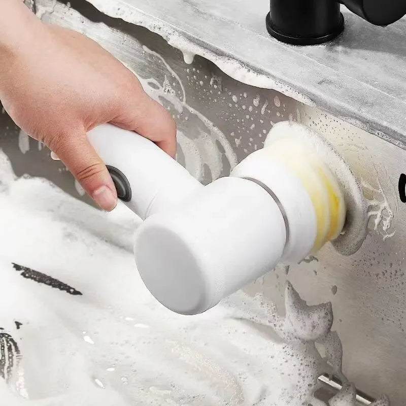 Wireless Electric Cleaning Brush Household Kitchen Dishwashing Brush