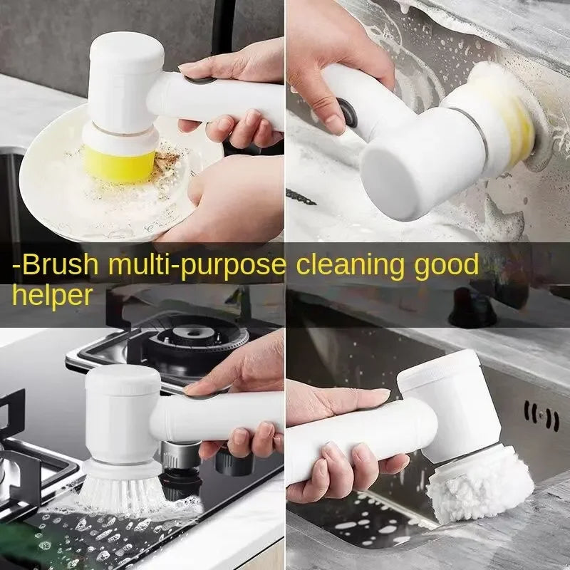 Wireless Electric Cleaning Brush Household Kitchen Dishwashing Brush